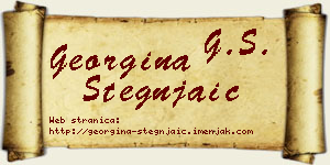 Georgina Stegnjaić vizit kartica